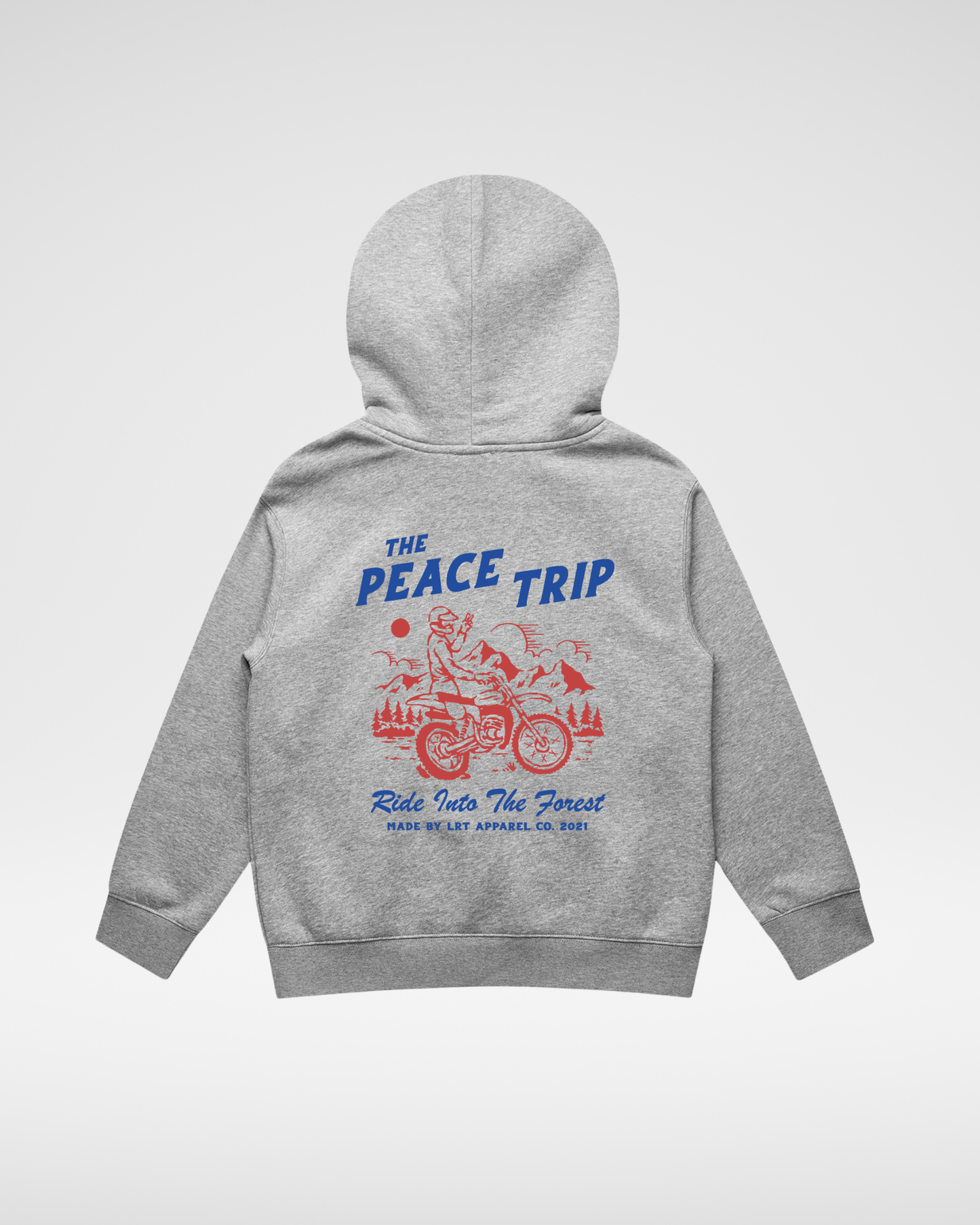 THE PEACE TRIP HOODIE - RECYCLED HEATHER GRAY