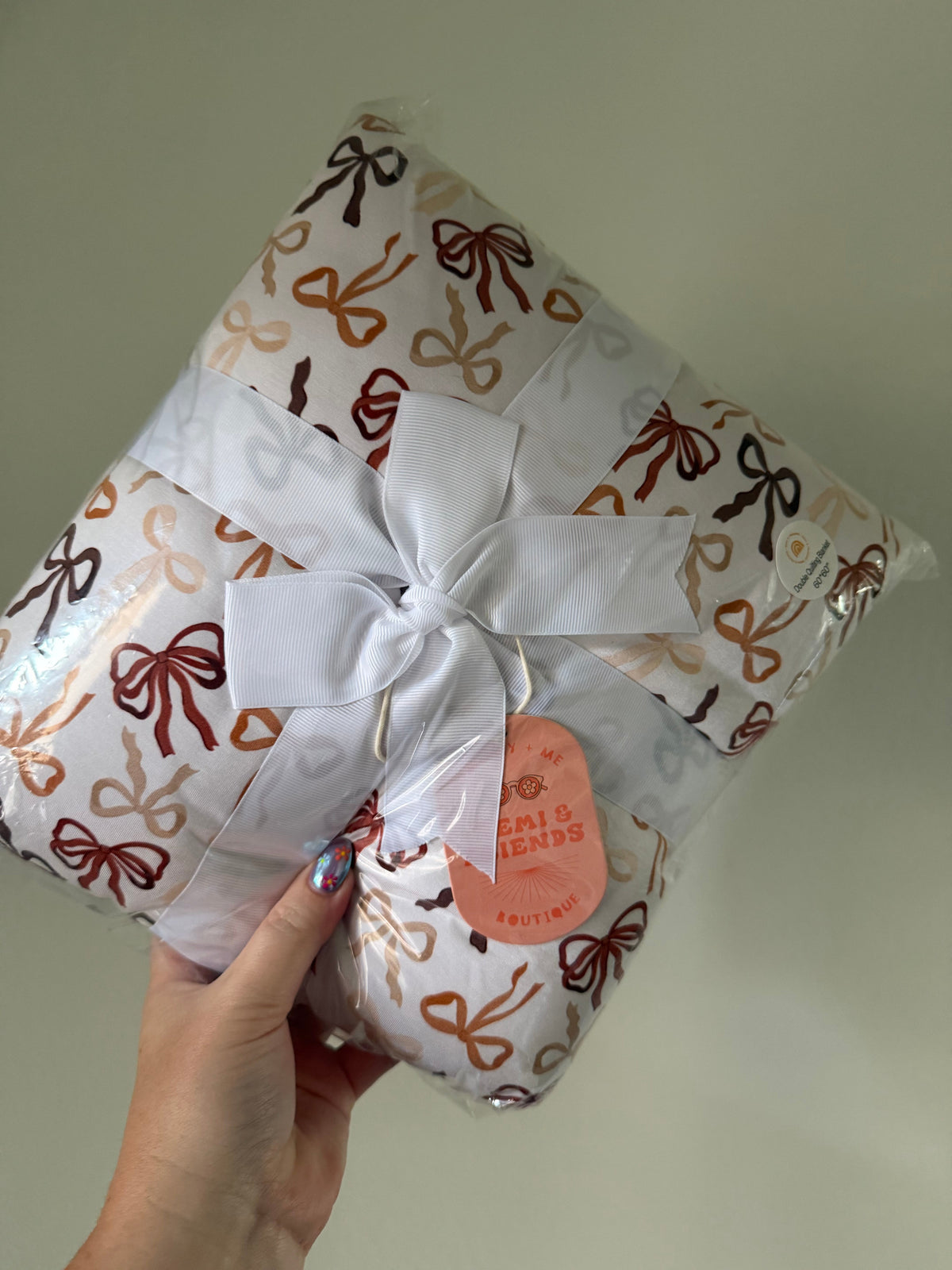 Autumn Ribbons Cloud Quilted Blanket