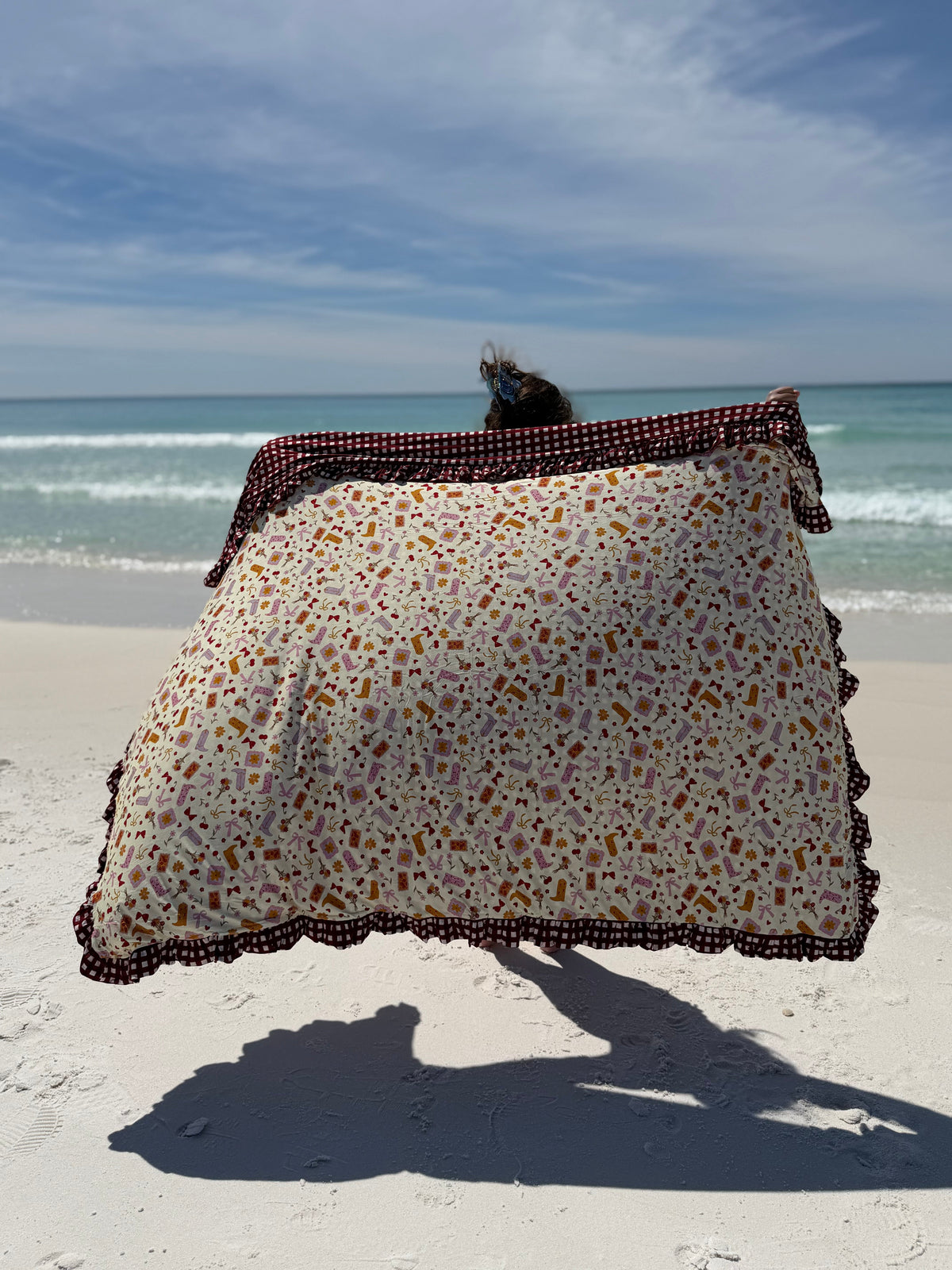 Howdy Honey 60X60 Ruffle Blanket