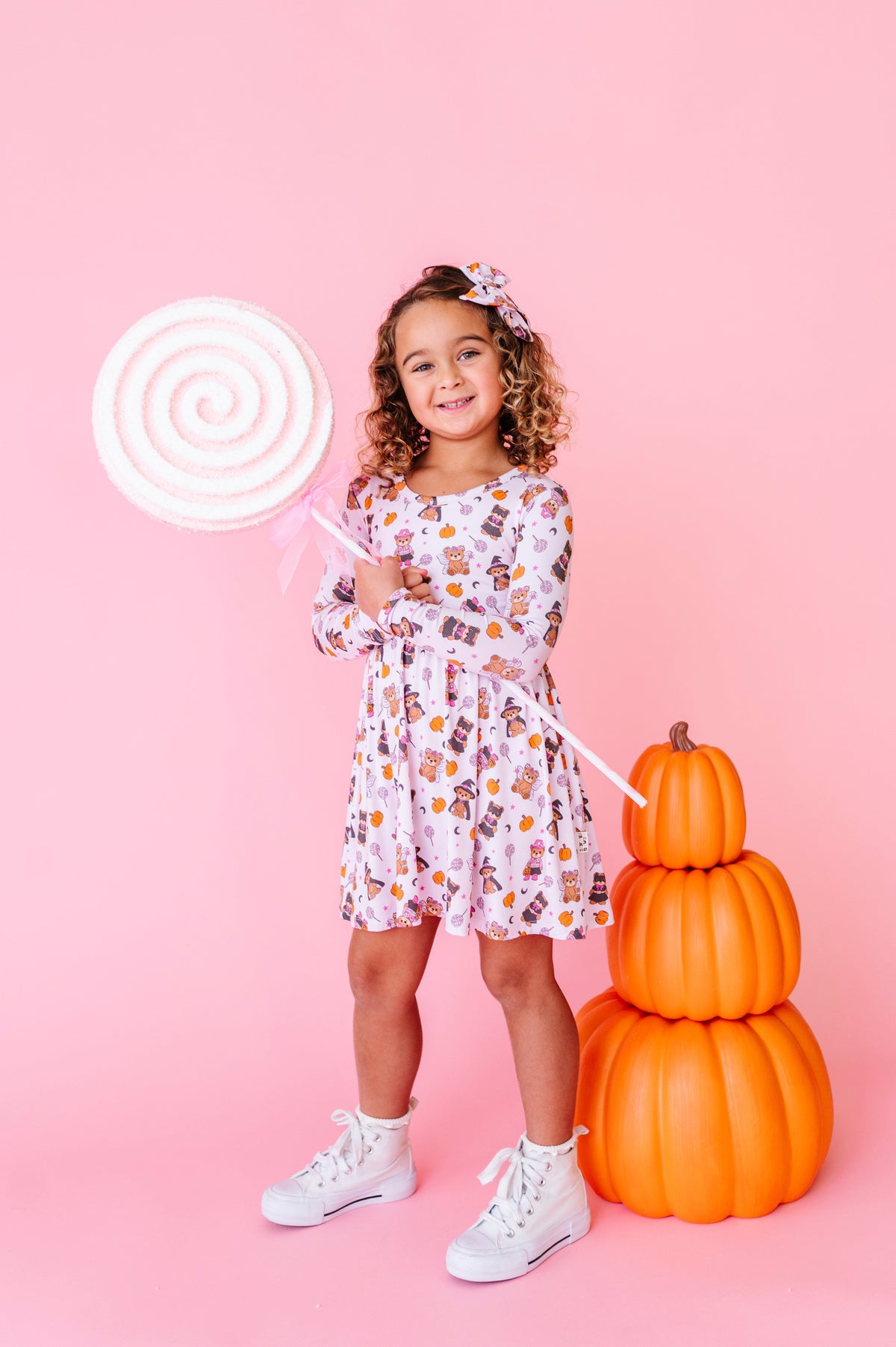 Hocus Pocus Honey Bear Twirl Dress (EST SHIP TIME 1-2 WEEK)