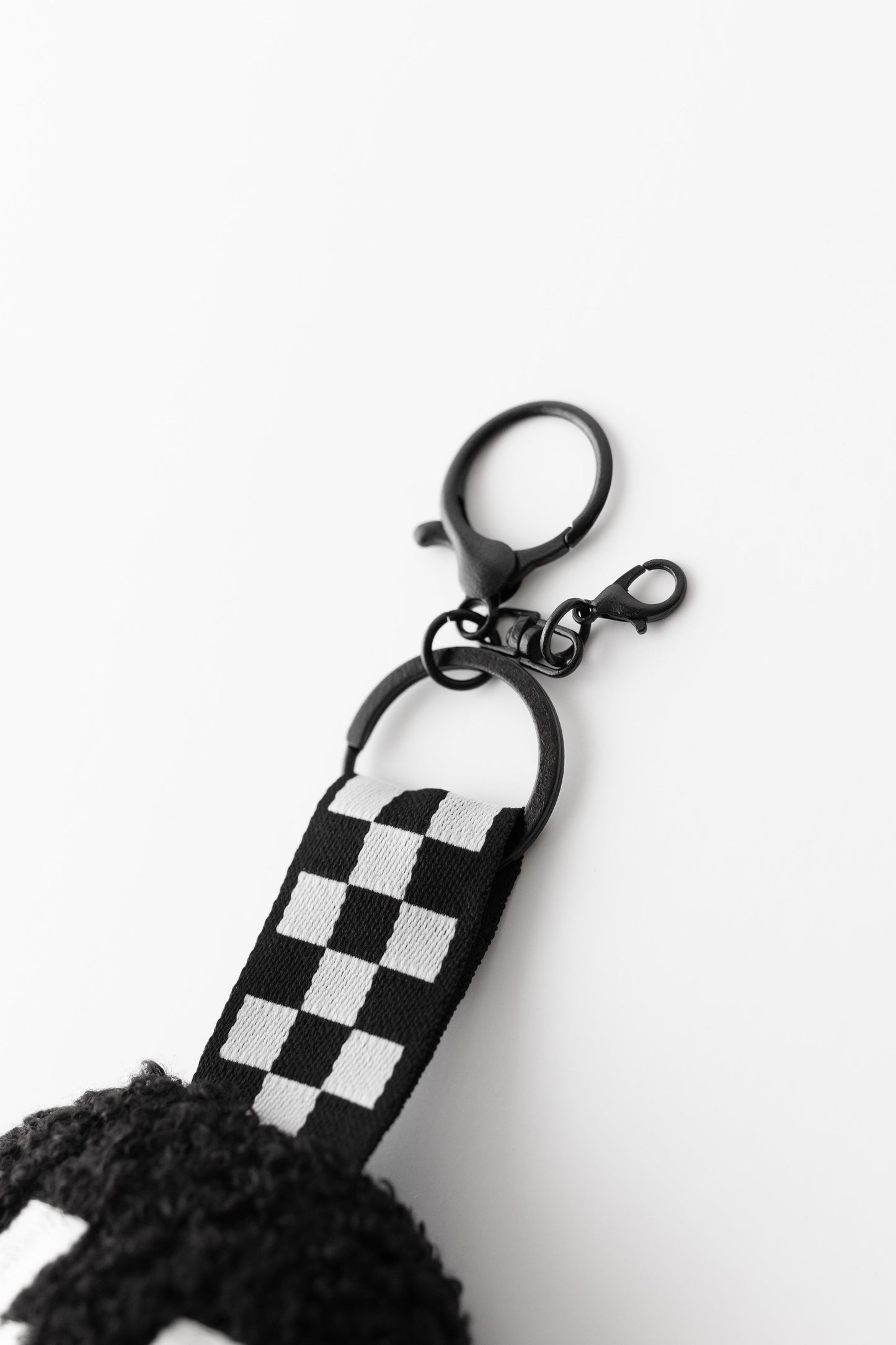 Black Smiley Keychain
