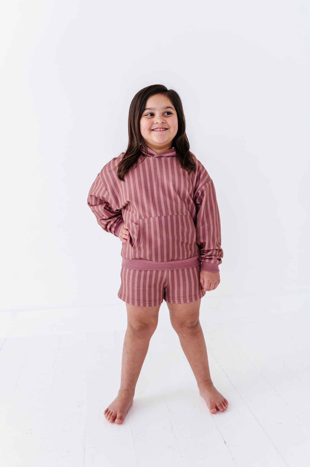 Mesa Stripe Kids Hooded Sweatshirt
