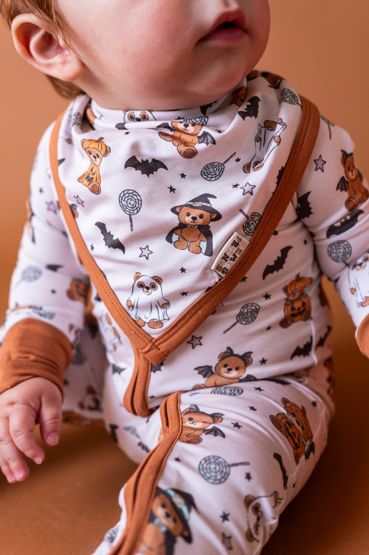 Boo Bear Bash Bandana Bib (EST SHIP TIME 1-2 WEEK)