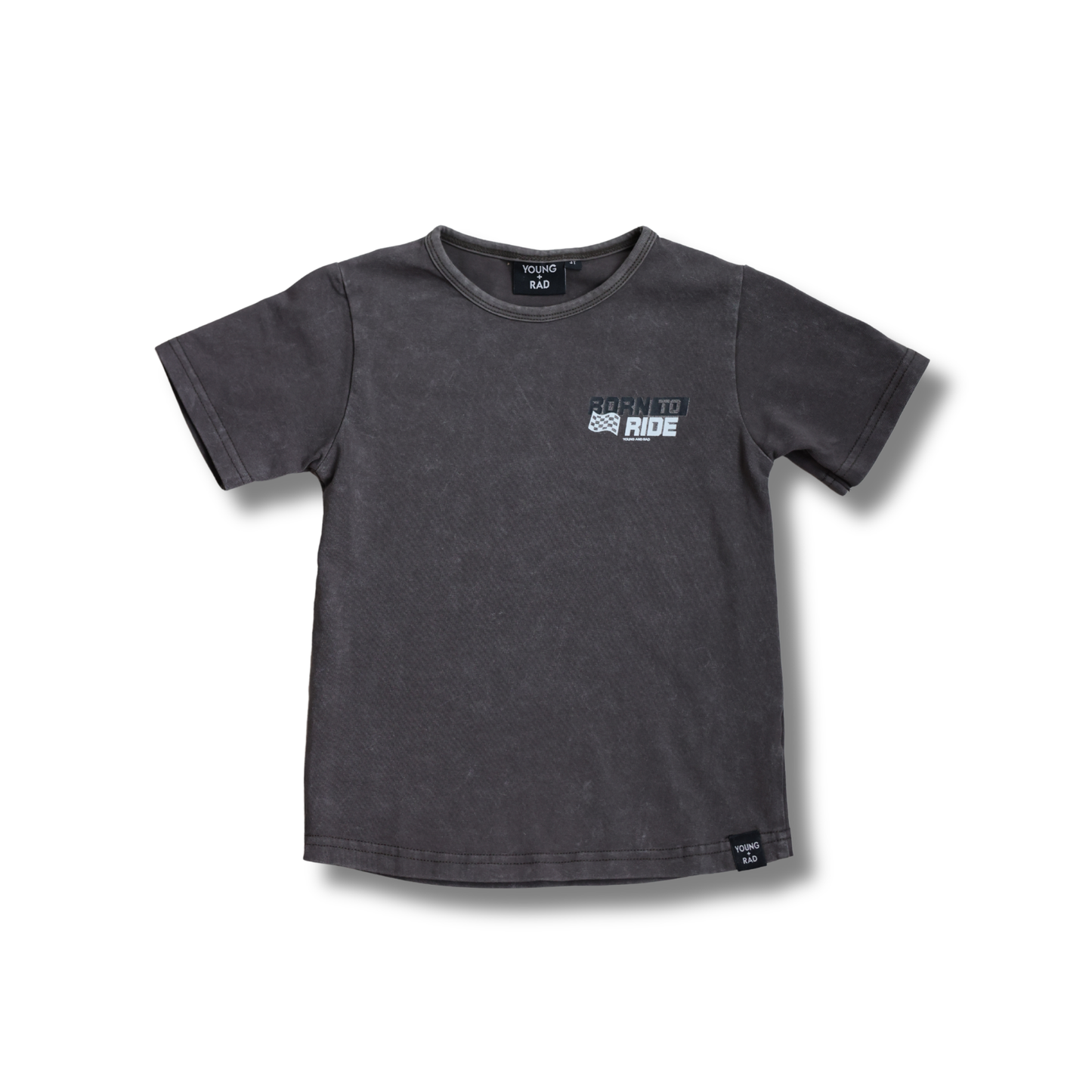 BORN TO RIDE TEE // GREY