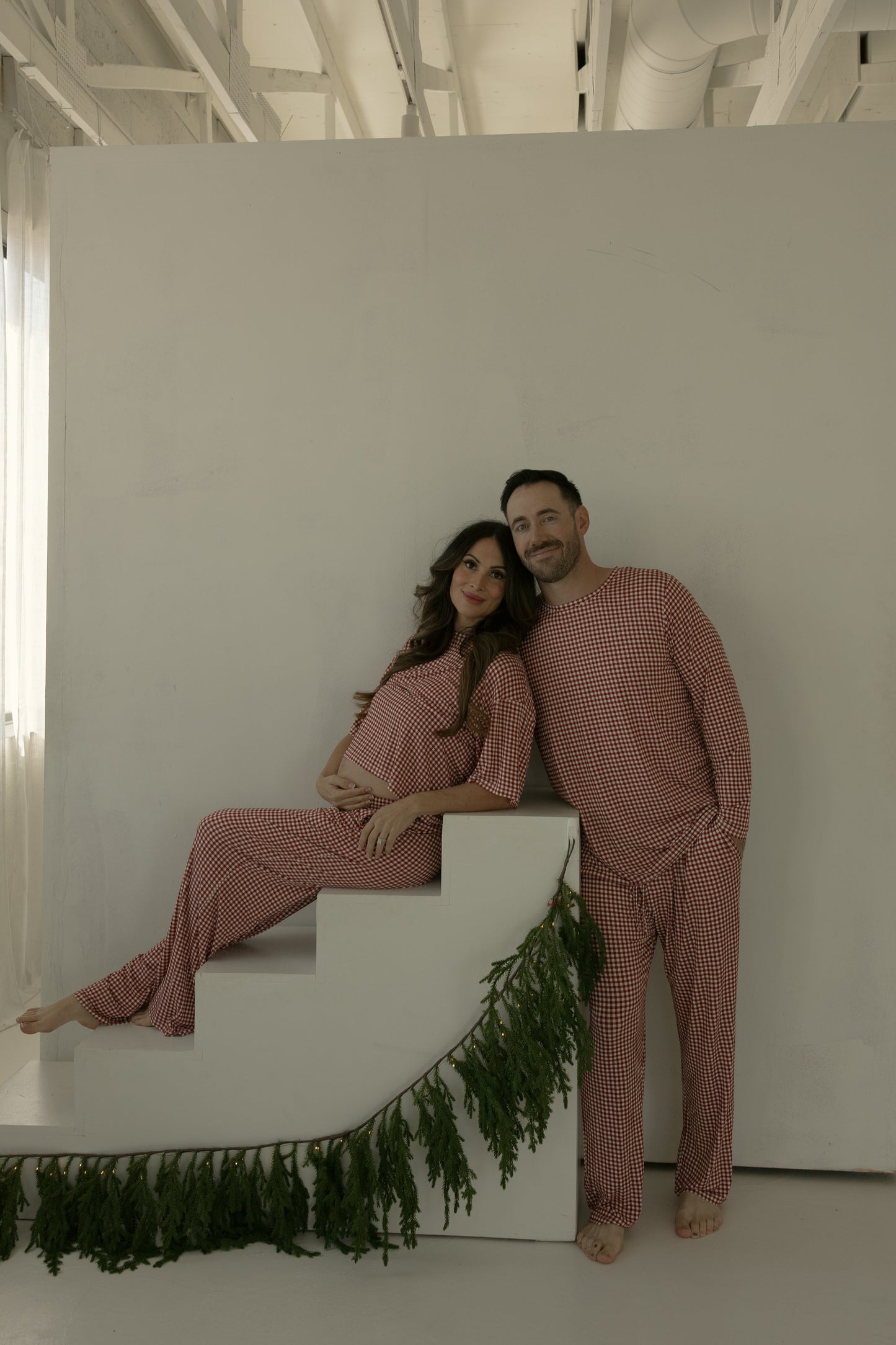 Men's Bamboo Pajamas | Red Gingham