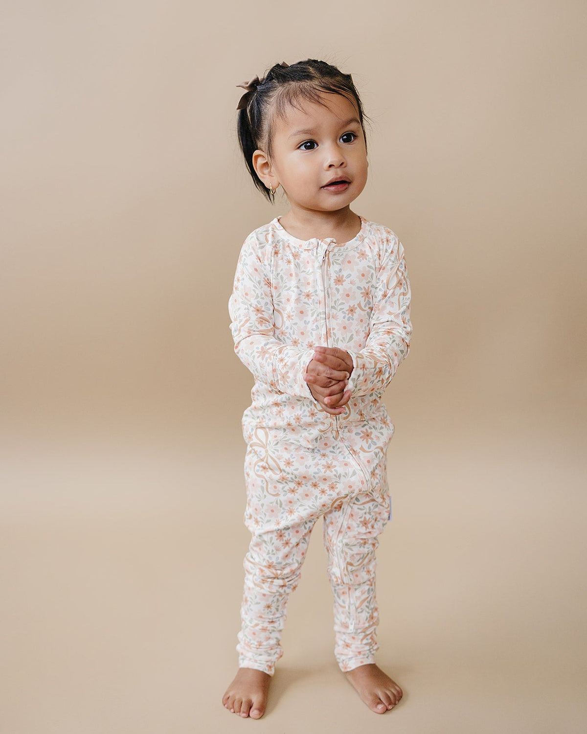 Bamboo Zip Romper | Cozy Daisy