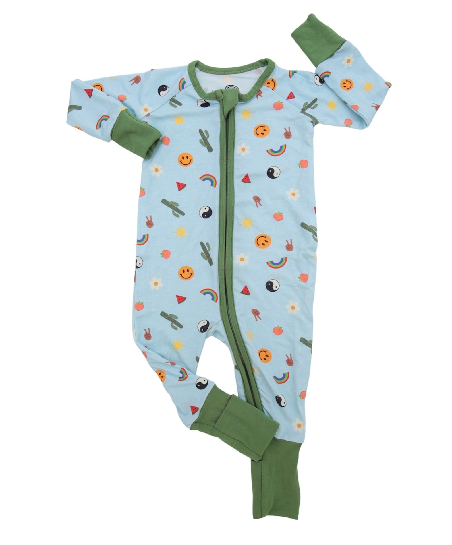 Vibes of Summer Zippy Bamboo Pajamas 2T