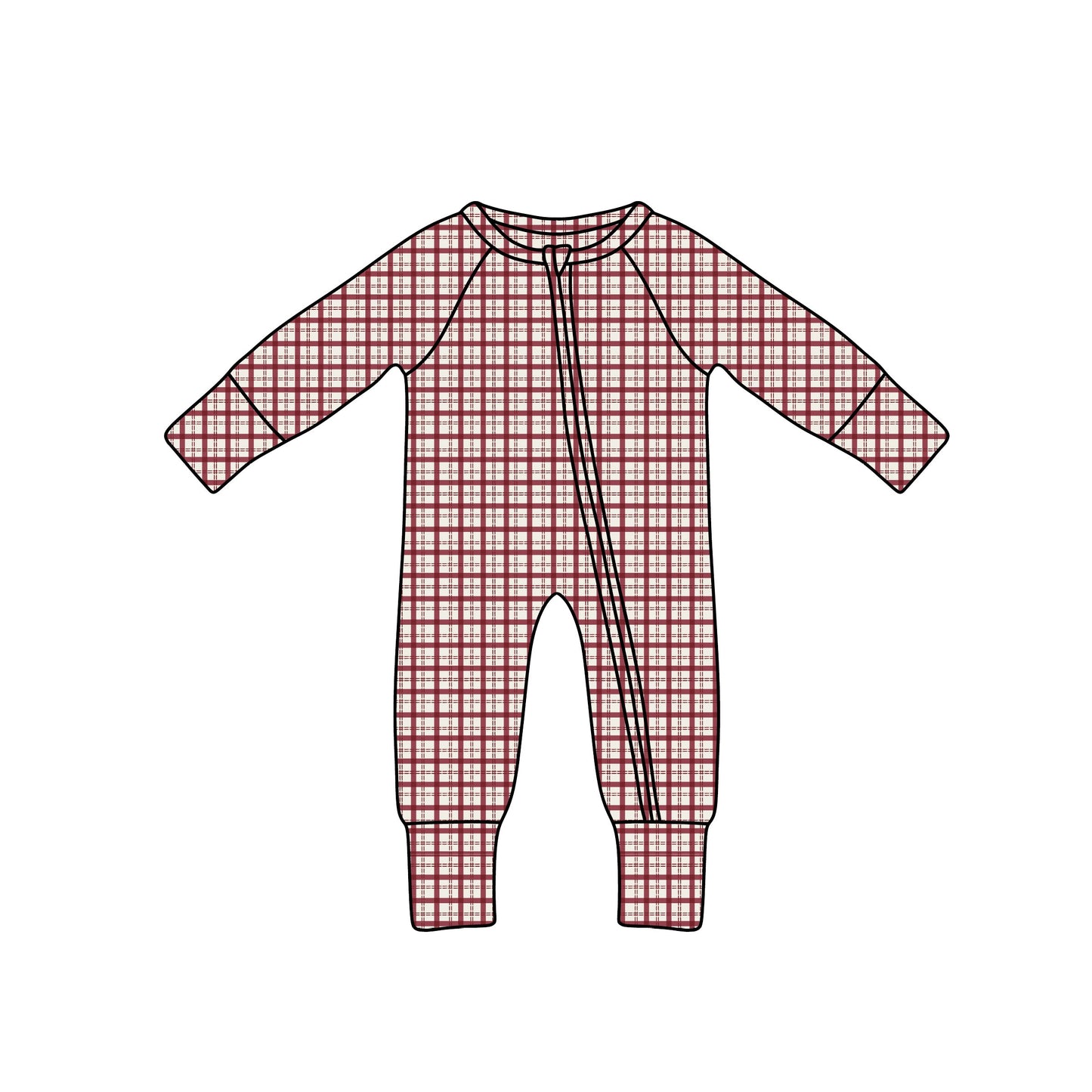 Bamboo Zip Pajamas | Window Pane