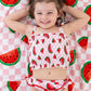 ONE IN A MELON DREAM SMOCKED TANKINI TWO PIECE SWIM SUIT