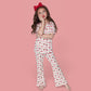 CHERRY BOW BERRY DREAM GIRL'S FLARE SET