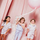 Lavender Macaron Ribbed Kids Tank Set