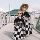 Checker Flame Hooded Towel