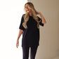 Short Sleeve Bamboo Women's Lounge Set | Blueberry Ribbed