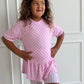 Pink Peplum Set