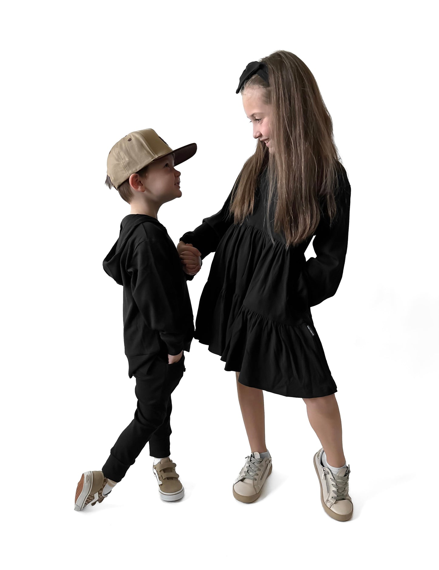 BAMBOO RIBBED DRESS - BLACK