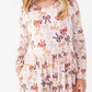 Autumn Ribbons Wide Leg Romper