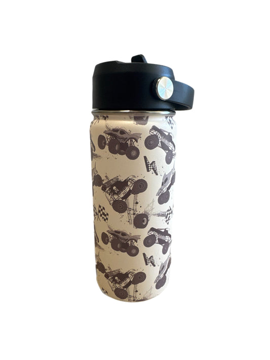 Monster Truck 16 Oz Water Bottle