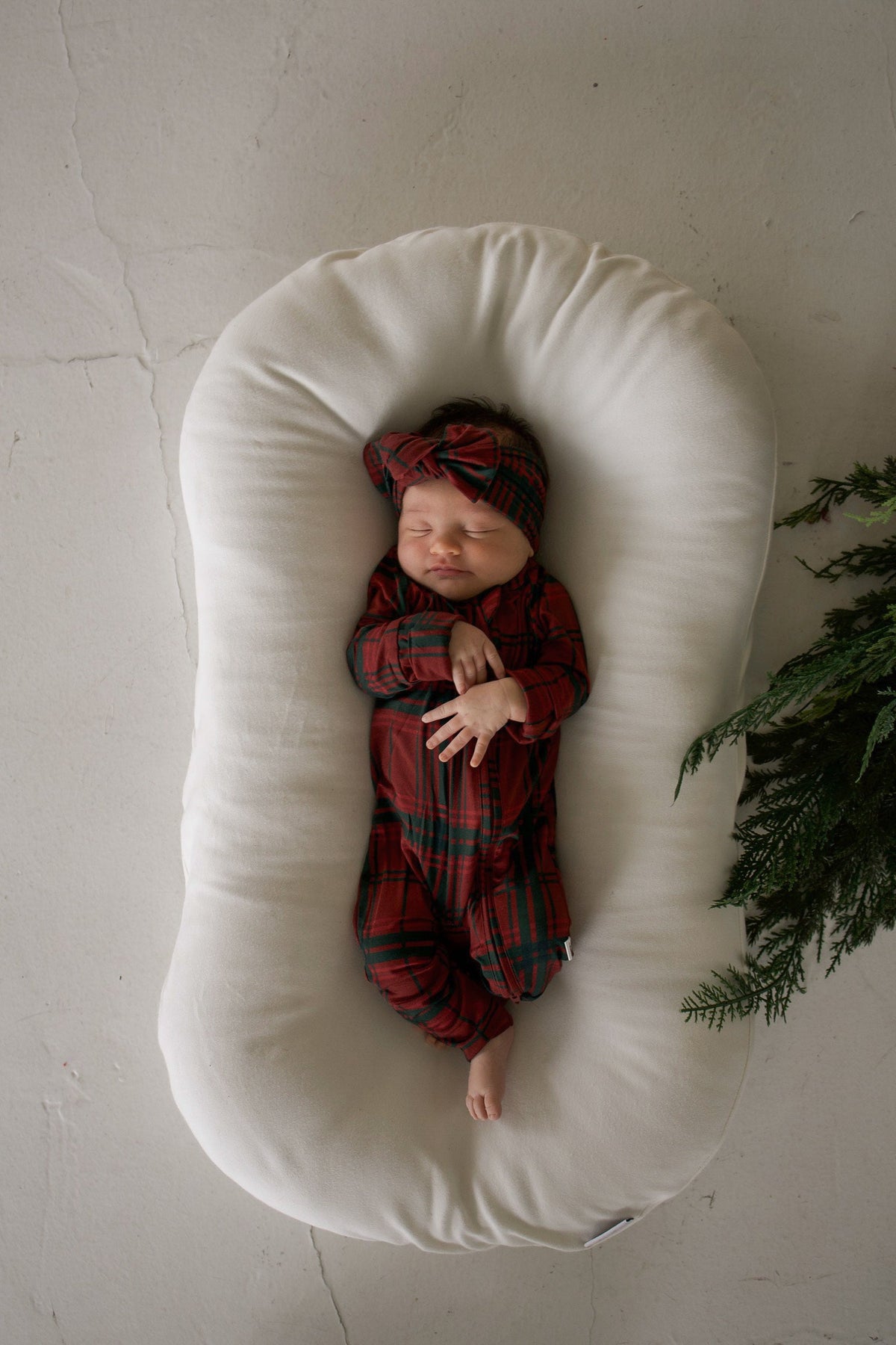Bamboo Zip Pajamas | Christmas Plaid