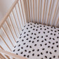 Muslin Crib Sheet | Black & Ivory Yin Yang