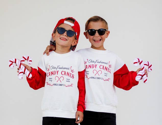 Christmas Color Block Crewneck