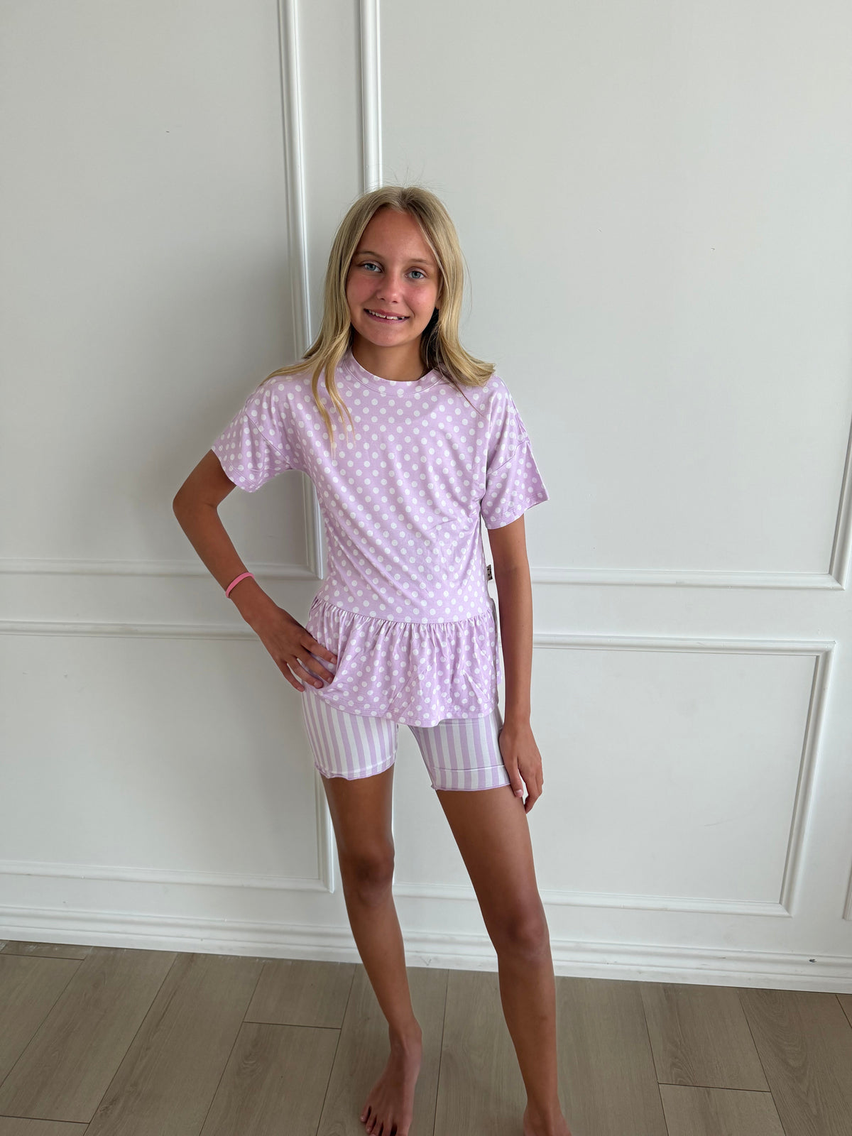 Purple Peplum Set