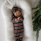 Bamboo Knotted Gown | Holiday Stripe