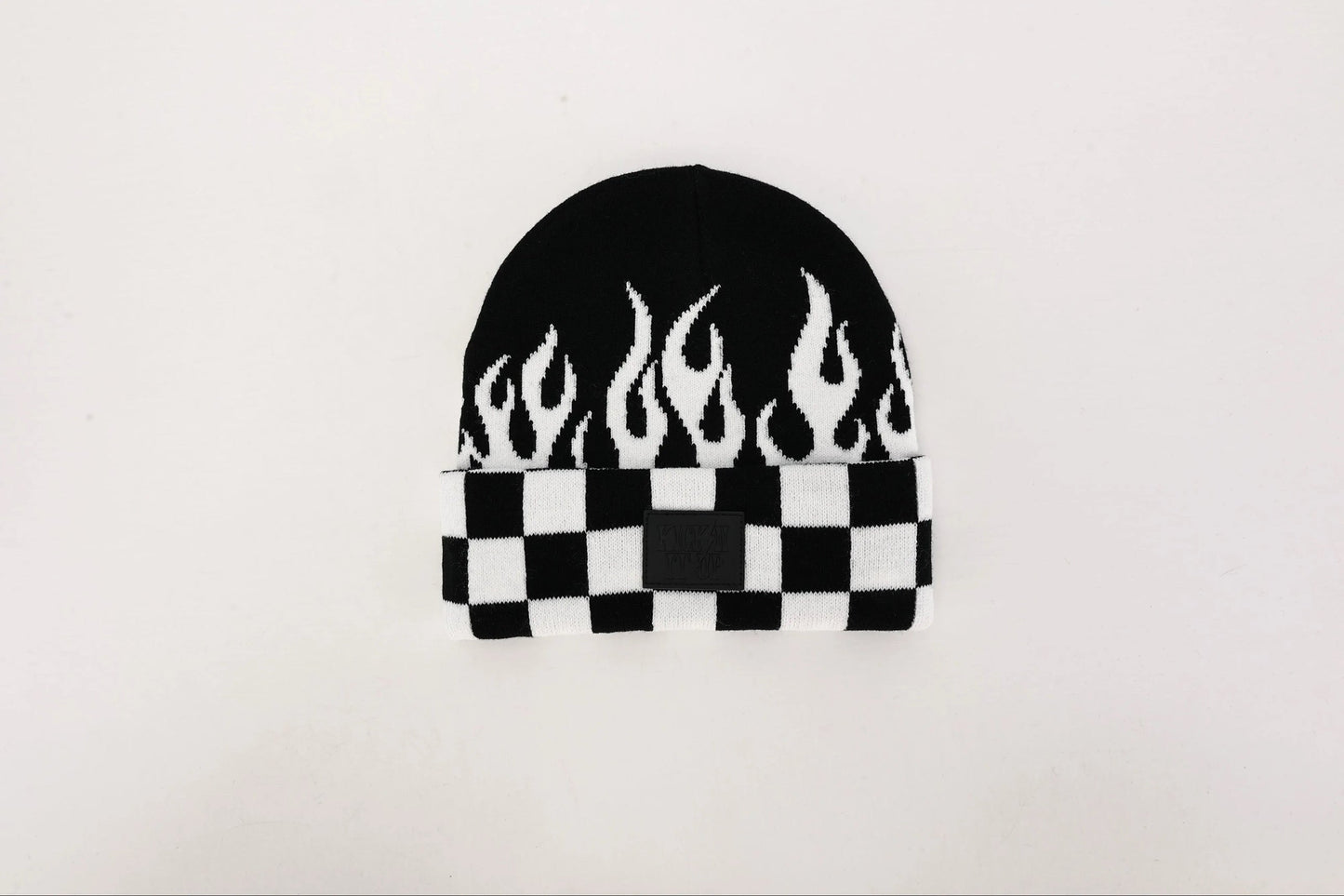 Checker Flame Beanie