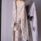 Children's Robe | Cream Checkerboard
