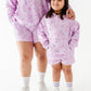Lilac Petals Kids Sweat Shorts