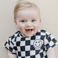 Checkered Shorts Set | Black