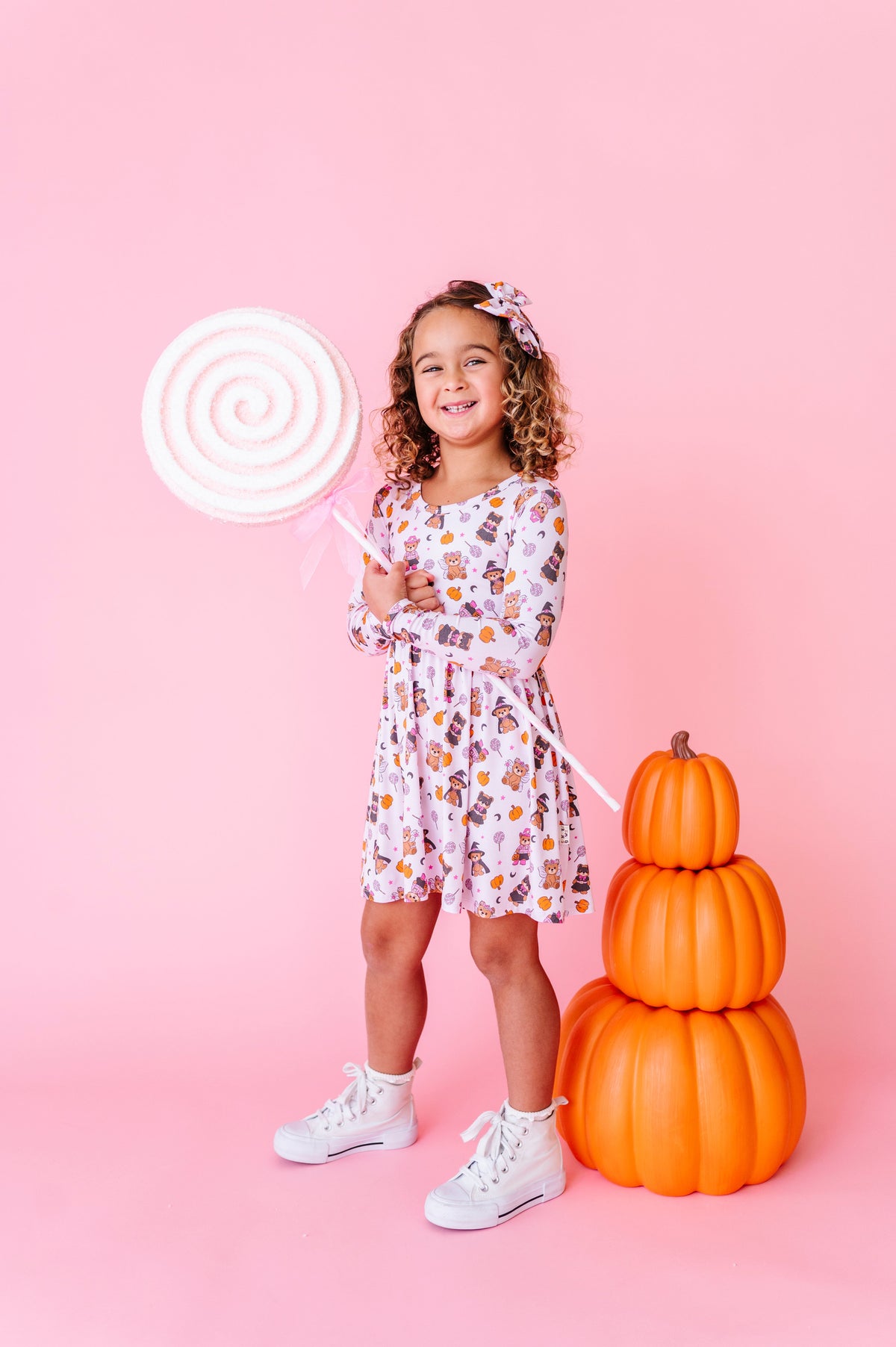 Hocus Pocus Honey Bear Twirl Dress (EST SHIP TIME 1-2 WEEK)