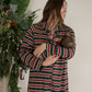 Women's Bamboo Sleeping Dress | Holiday Stripe