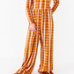 Harvest Plaid Wide Leg Romper