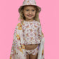 BLOSSOMIN’ BUTTERFLY DREAM 2-PIECE RASH GUARD RUFFLE SWIM SUIT