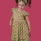 WILD DAISY CHECKERS DREAM RUFFLE DRESS