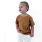 BAMBOO POCKET TEE - CARAMEL