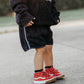 Black Acid Wash Shorts