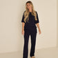 Short Sleeve Bamboo Women's Lounge Set | Blueberry Ribbed