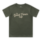 THE GOOD TIMES CAFE TEE - OLIVE