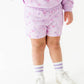 Lilac Petals Kids Sweat Shorts