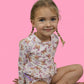 BLOSSOMIN’ BUTTERFLY DREAM 2-PIECE RASH GUARD RUFFLE SWIM SUIT