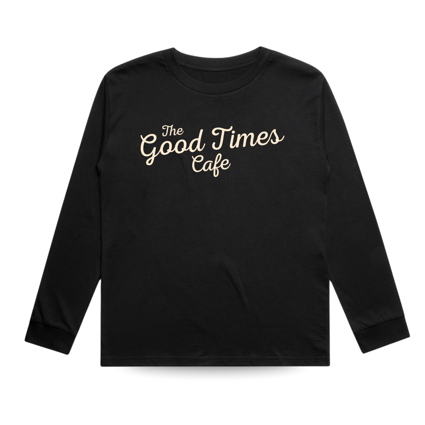 THE GOOD TIMES CAFE LONG SLEEVE - SOLID BLACK