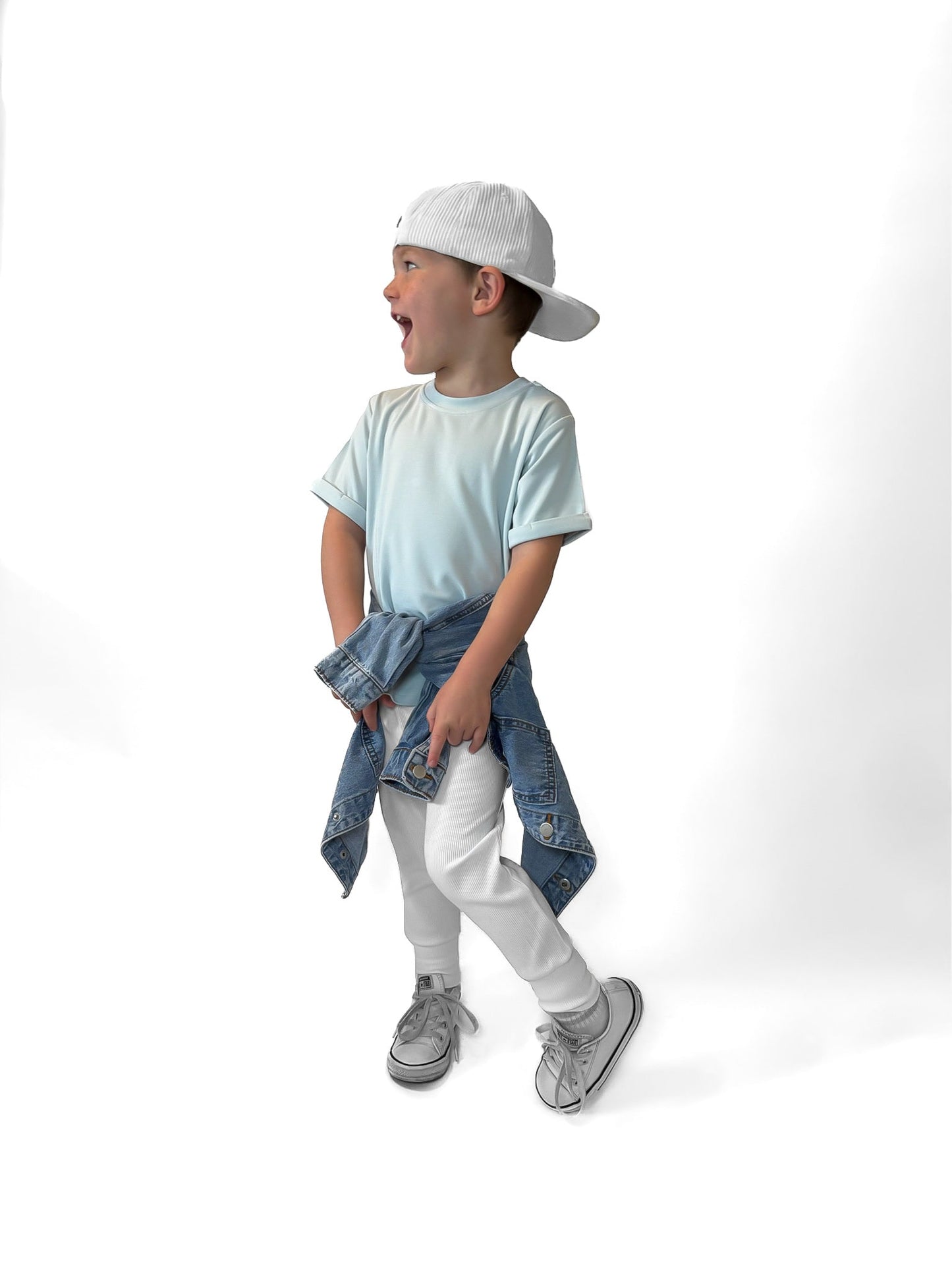 BAMBOO LUXE TEE - SKY