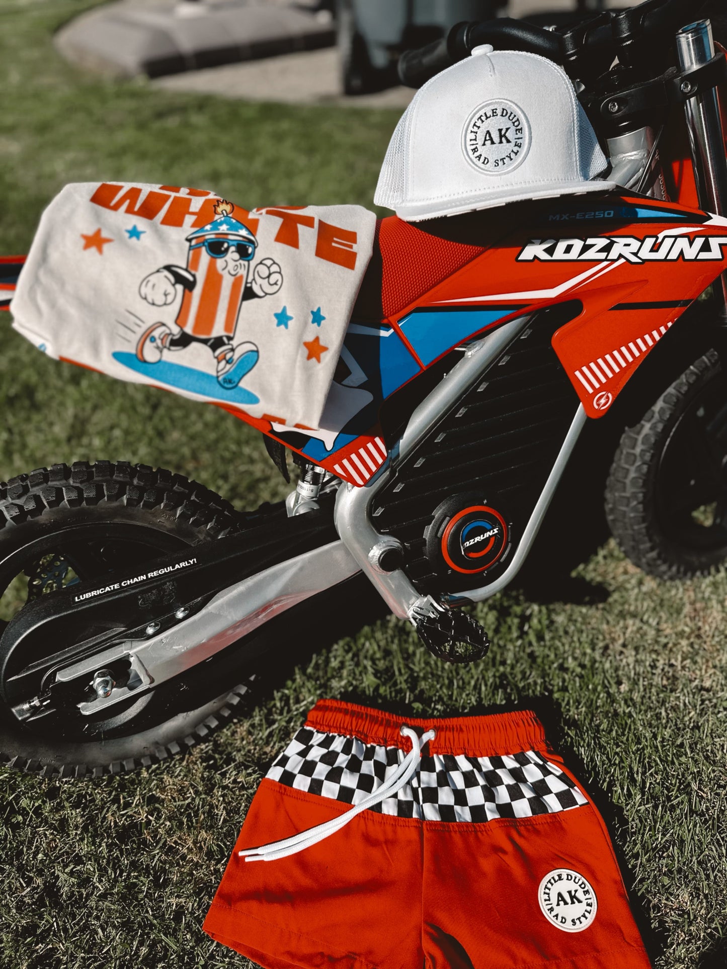 Red, White + Boom-AK Graphic tee