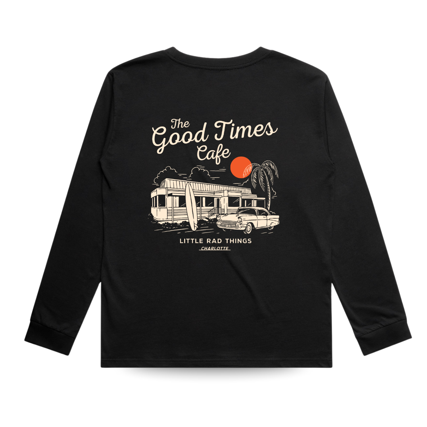 THE GOOD TIMES CAFE LONG SLEEVE - SOLID BLACK