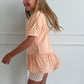 Orange Peplum Set