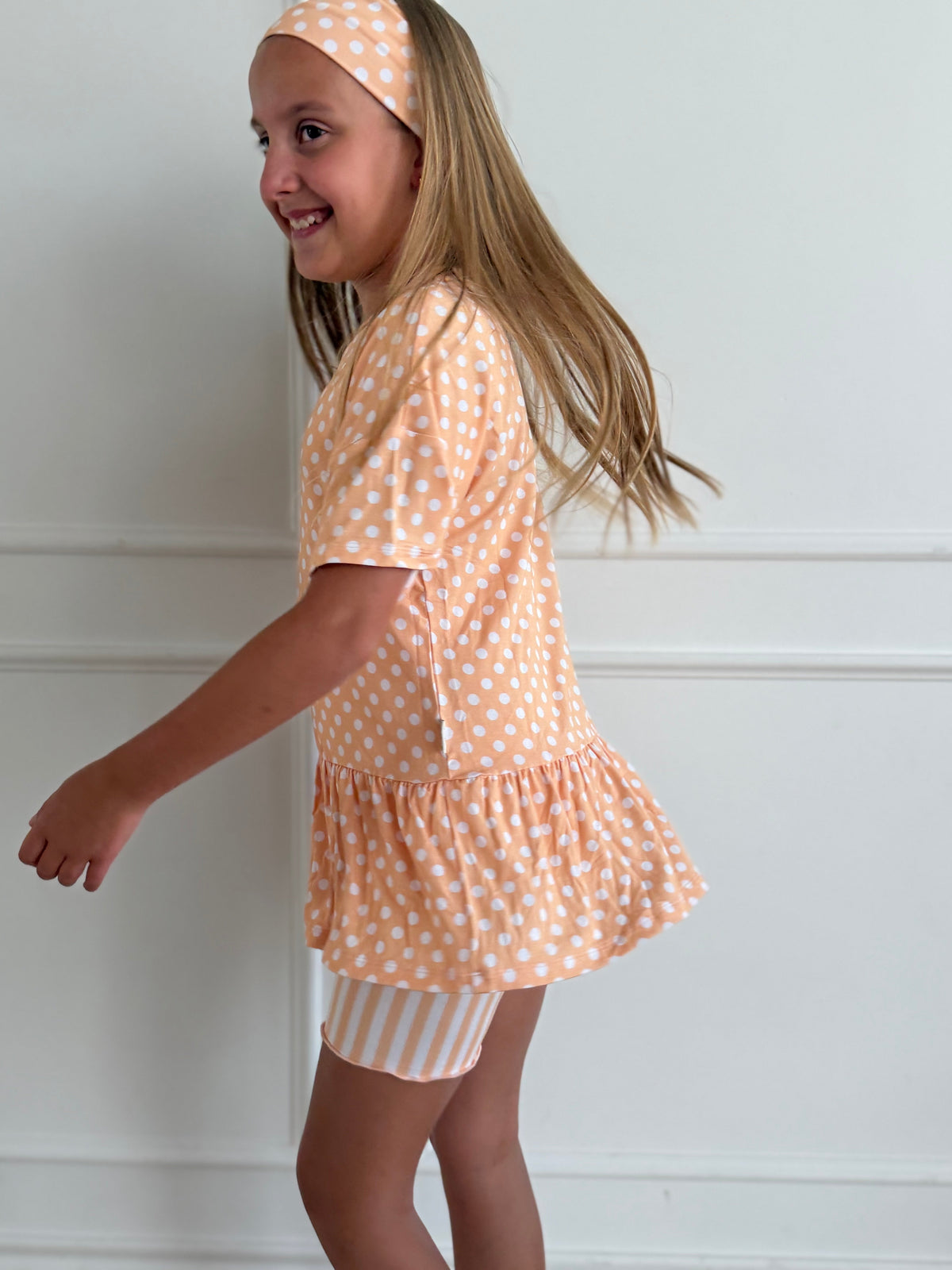 Orange Peplum Set