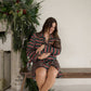 Women's Bamboo Sleeping Dress | Holiday Stripe
