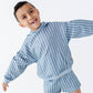 Harbor Stripe Kids Hooded Sweatshirt
