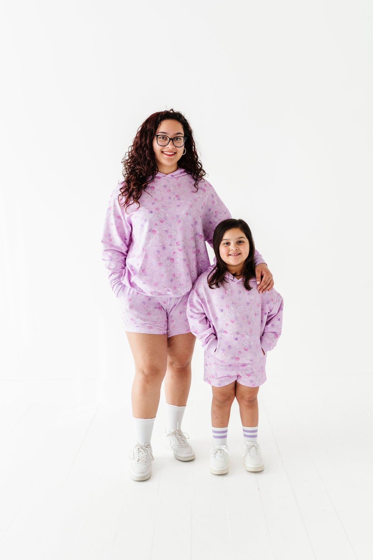 Lilac Petals Kids Hooded Sweatshirt